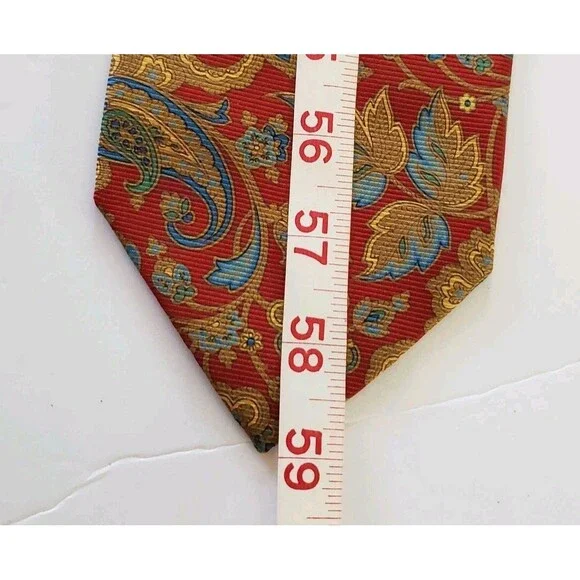 Robert Talbott Men's Jacquard 100%Silk Necktie Handsewn In USA